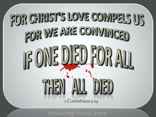 2 Corinthians 5:14 Love of Christ Compels Us (gray)